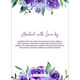 Shades of Purple Rose Topper Invitations Image 3 of 4